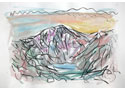 Cader Idris, Llyn y Cau painting by Peter Bishop